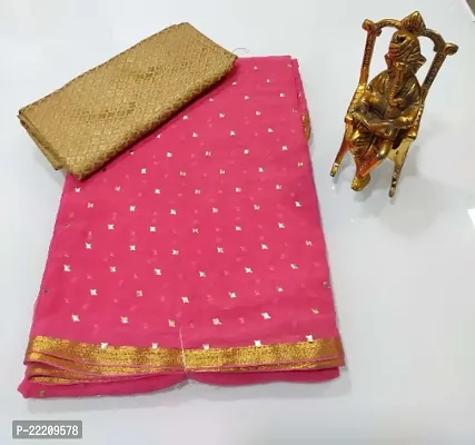 Fancy Chiffon Saree with Blouse Piece for Women