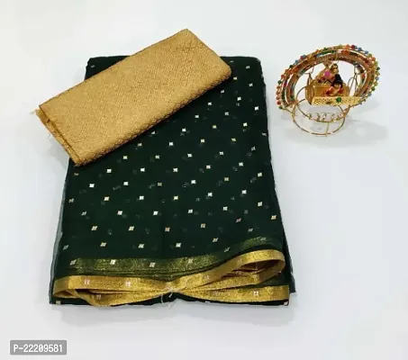 Fancy Chiffon Saree with Blouse Piece for Women