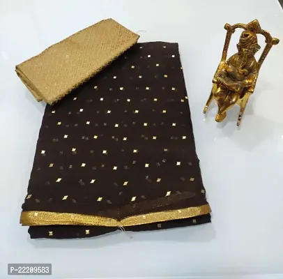 Fancy Chiffon Saree with Blouse Piece for Women