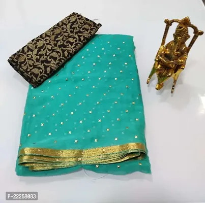 Fancy Chiffon Saree with Blouse Piece for Women