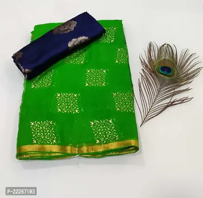 Fancy Chiffon Saree with Blouse Piece for Women