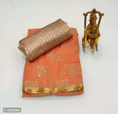 Fancy Chiffon Saree with Blouse Piece for Women