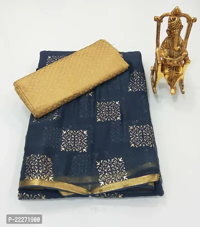 Fancy Chiffon Saree with Blouse Piece for Women