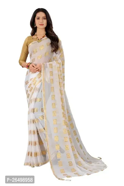 Classic Chiffon Saree with Blouse piece for Women