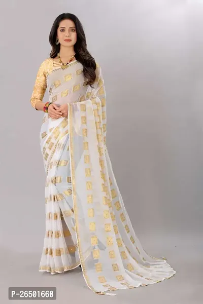 Classic Chiffon Saree with Blouse piece for Women