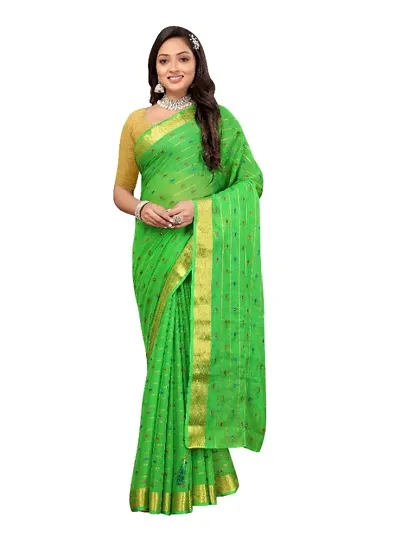 Alluring Chiffon Saree with Blouse piece