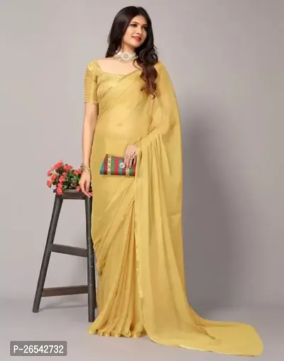 Fancy Chiffon Saree with Blouse Piece