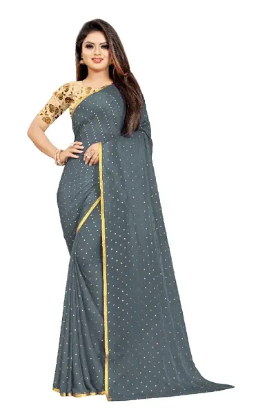 Tokyo Trade Womens Bollywood Chiffon Saree With Unstitched Blouse Piece