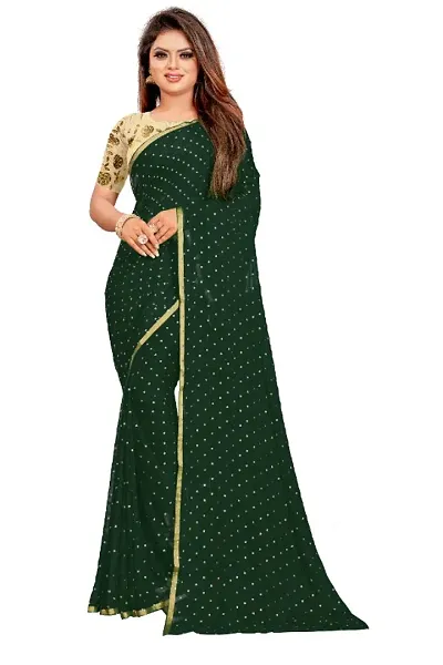 Elegant Chiffon Saree with Blouse piece 