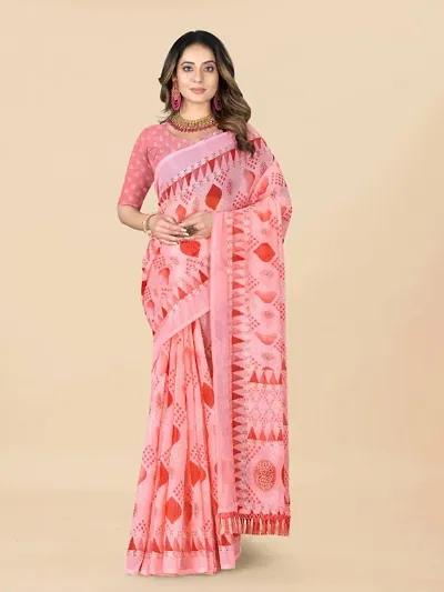 Must Have Chiffon Saree with Blouse piece