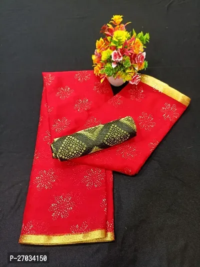 Fancy Chiffon Saree with Blouse Piece for Women