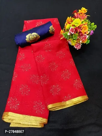 Fancy Chiffon Saree with Blouse Piece for Women