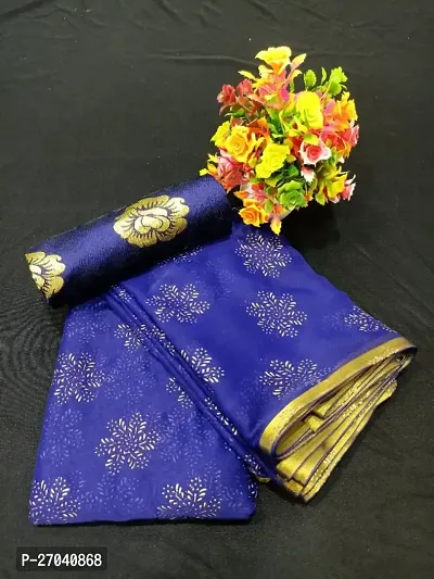 Fancy Chiffon Saree with Blouse Piece for Women