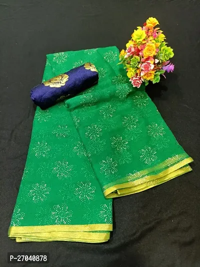 Fancy Chiffon Saree with Blouse Piece for Women