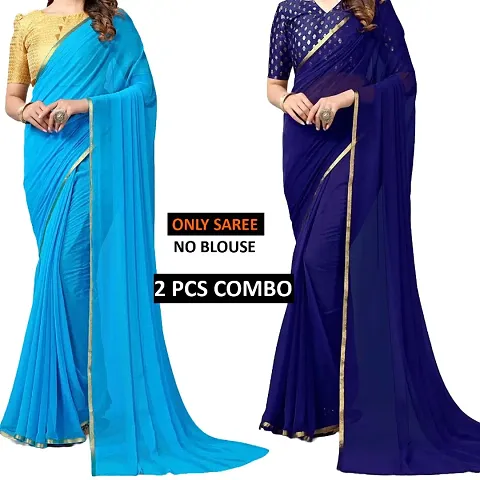 Must Have Chiffon Saree without Blouse piece 