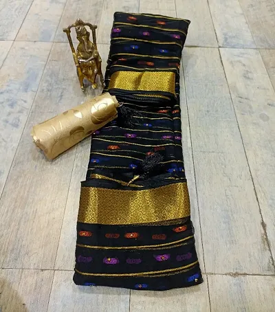 Best Selling Chiffon Saree with Blouse piece 