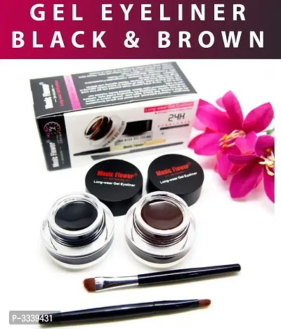 Music Flower Gel Eyeliner Black  Brown-thumb0