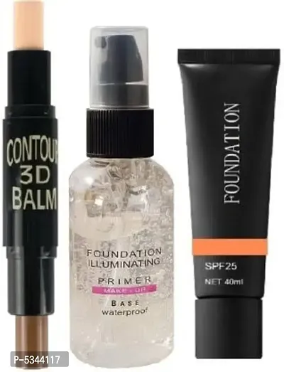 SSDN Cosmetic Combo Face Primer, Fixer  3D Eyeliner