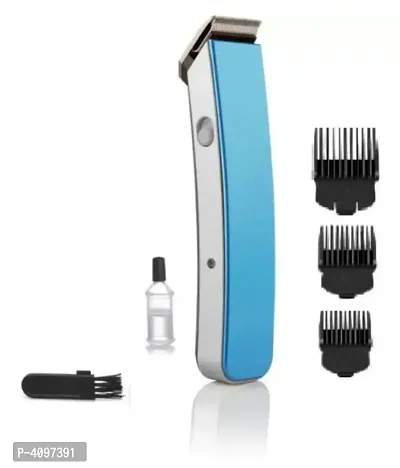Essential Blue Metal Rechargeable Cordless Beard Trimmer For Men