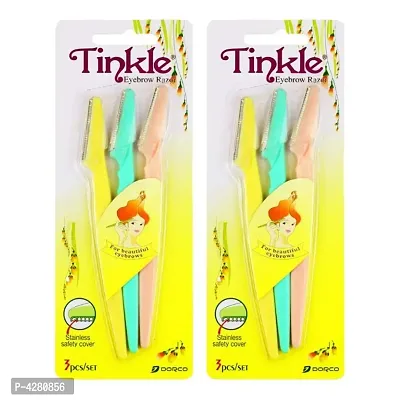 Tinkle Eyebrow Shaper Razor 6 Pieces Pack Of 2-thumb0
