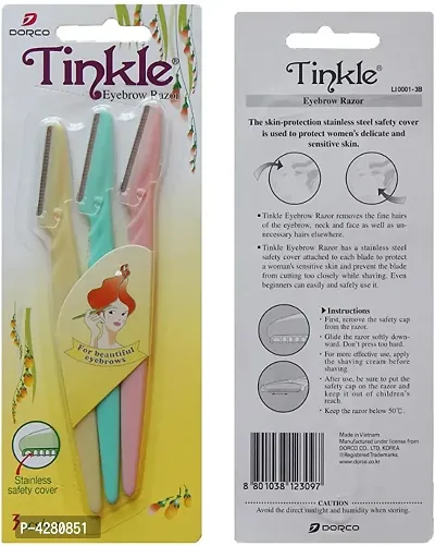 Tinkle Eyebrow Shaper Razor 3 Pieces Pack Of 1-thumb3