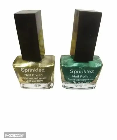 NAIL POLISH UNIQUE COLLECTION Light Green olive Pack of 2