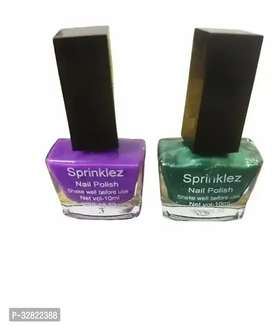 NAIL POLISH UNIQUE COLLECTION Green Purple Pack of 2