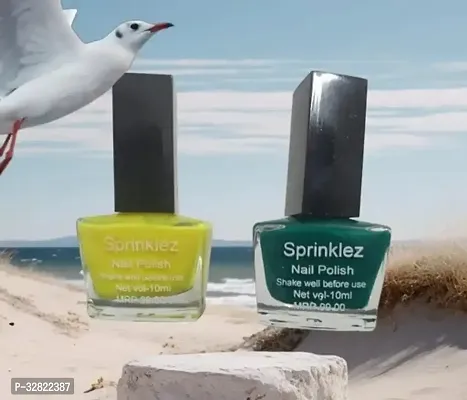 NAIL POLISH UNIQUE COLLECTION Light Green olive Pack of 2