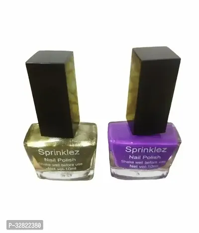 NAIL POLISH UNIQUE COLLECTION Green Purple Pack of 2