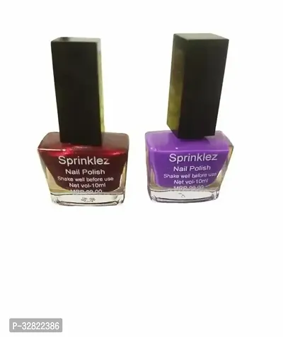 NAIL POLISH UNIQUE COLLECTION Maroon Purple Pack of 2