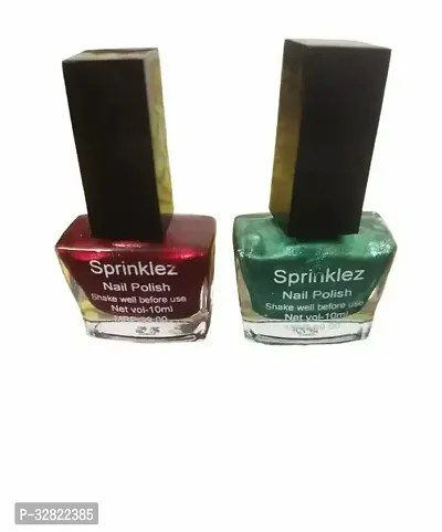 NAIL POLISH UNIQUE COLLECTION Maroon Green Pack of 2