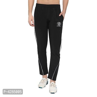 Only Black Men's Regular Fit Trackpants-thumb3