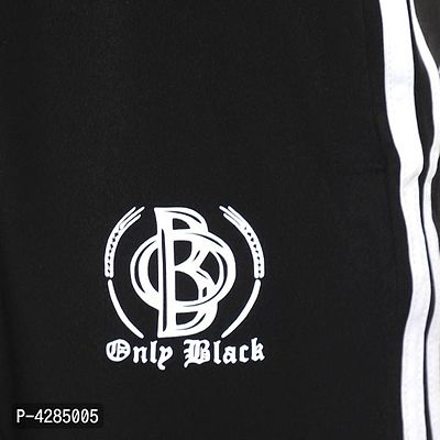 Only Black Men's Regular Fit Trackpants-thumb4