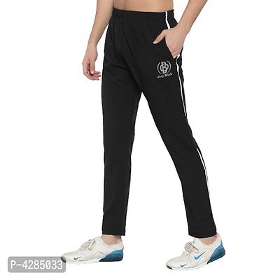 Only Black Men's Regular Fit Trackpants-thumb0