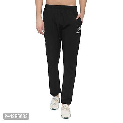 Only Black Men's Regular Fit Trackpants-thumb4