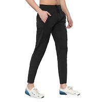 Only Black Men's Regular Fit Trackpants in Plain-thumb1