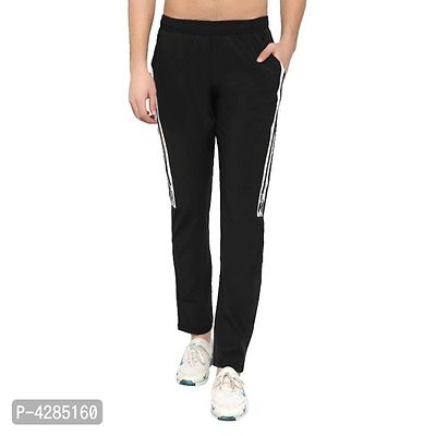 Only Black Men's Regular Fit Trackpants-thumb4