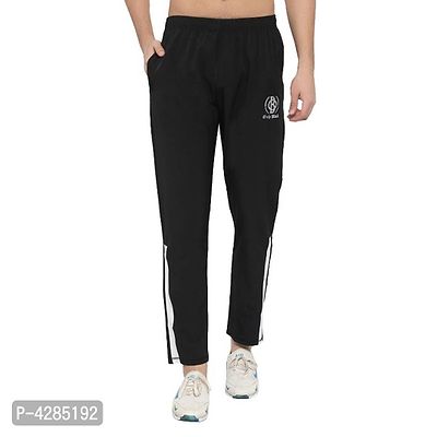 Only Black Men's Regular Fit Trackpants-thumb4