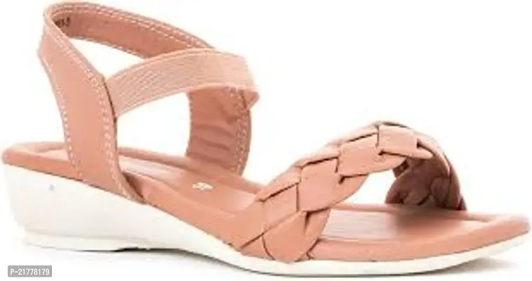 Elegant Brown Rubber Sandals For Women