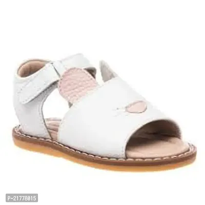 Elegant White Rubber Sandals For Women-thumb0