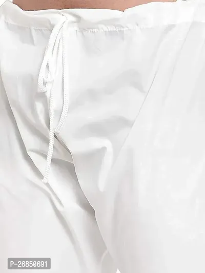AKS Creations Men's White Cotton Churidar/Pyjama for Kurta-thumb2