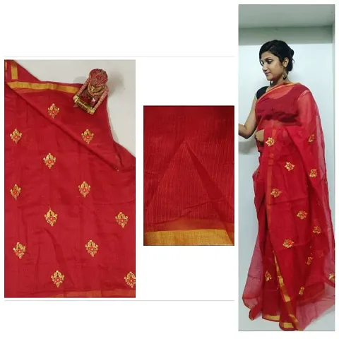 Attractive Poly Sarees With Blouse Piece