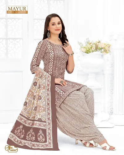 Reliable Self Design Women Dress Material with Dupatta