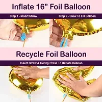 Golden 13 Number Foil Balloon (16in) for 13th Anniversaries, 13th Birthday Decoration-thumb1