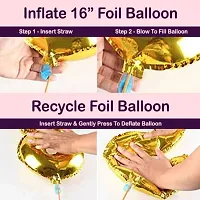 Golden 85 Number Foil Balloon (16in) for 85th Anniversaries, 85th Birthday Decoration-thumb1