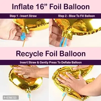Golden 85 Number Foil Balloon (16in) for 85th Anniversaries, 85th Birthday Decoration-thumb2
