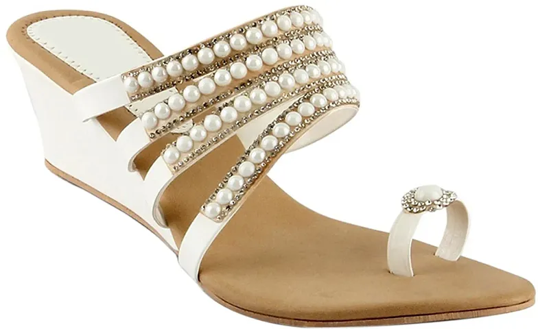 Stylish Synthetic Embellished Sandals for Women