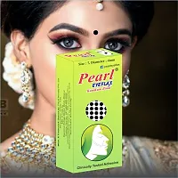 Red Velvet Plain Round Bindi  Size 7 ( One box having 15 flaps )-thumb2