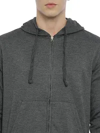 Premium Stylish Hooded Hoody Sweatshirt (With Zip)-thumb1