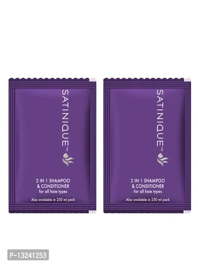 SATINIQUE 60 sachets 2-in-1 Shampoo and Conditioner Sachets -Pack of 2